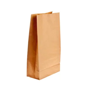 PAPER SHOPPER BAG BROWN SMALL 260x130x370