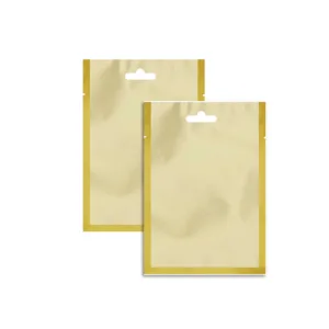 FOIL CLEAR BAG GOLD EURO PUNCH 100x150
