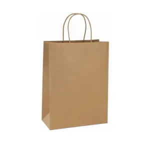 PAPER CARRIER BAG TWIST HANDLE BROWN 180+120x290