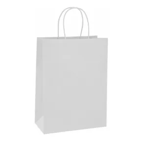 PAPER CARRIER TWIST HANDLE WHITE MIDIPAK 210+90x320