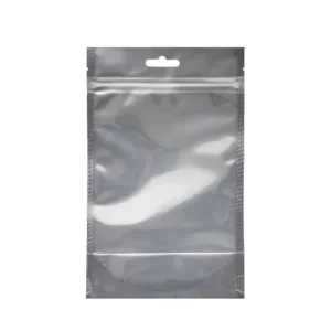 FOIL CLEAR DOY POUCH WITH ZIPPER 16x23+10BG 110mic