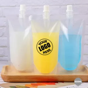 SPOUT POUCH CLEAR (CENTRE SPOUT) 500ml