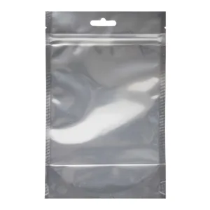 FOIL CLEAR DOY POUCH WITH ZIPPER 16x26+10BG 110mic
