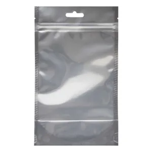 FOIL CLEAR DOY POUCH WITH ZIPPER 18x27+10BG 110mic