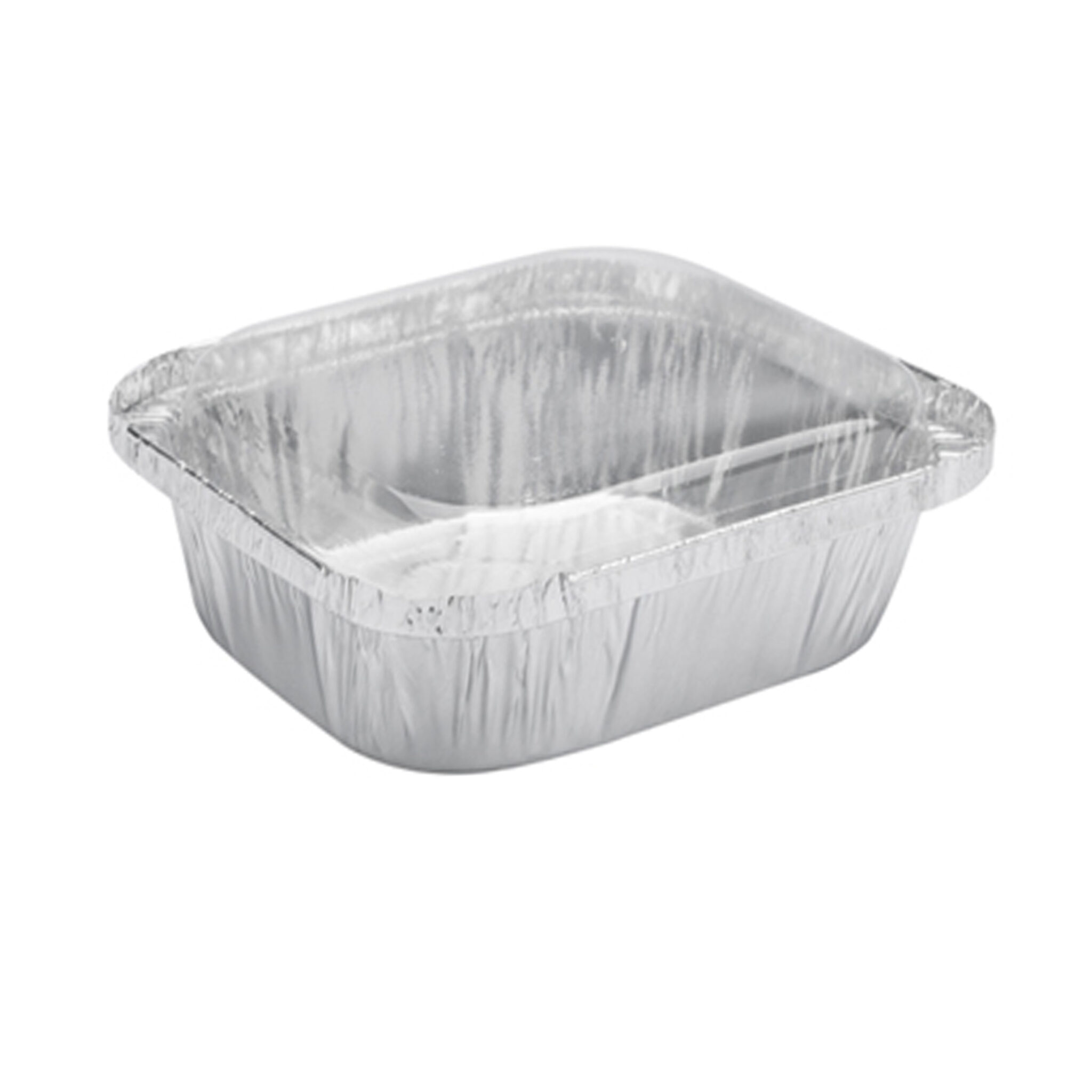 ALUMINIUM CATERING TRAY WITH CLEAR LID 465ml 147x122mm Hasmart aluminium-catering-tray-with-clear-lid-465ml-147x122mm-hasmart