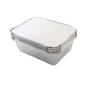 ALUMINIUM CAT. TRAY W/ POLYBOARD LID 700ml 190x138mm (1x5)
