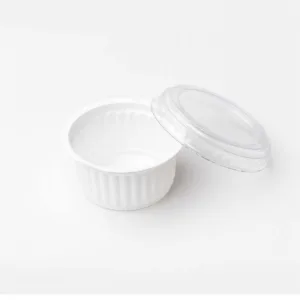 SAUCE TUB & LID WHITE 30ml (TBD)