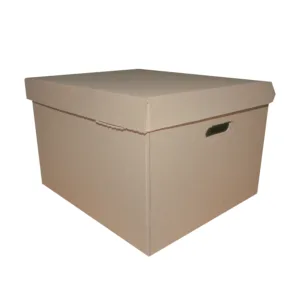 CORRUGATED SINGLE WALL BOX FILESTORAGE  433x375x283mm
