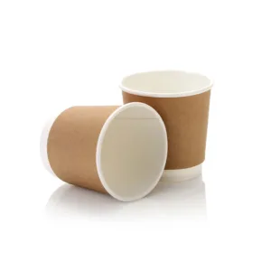 COFFEE CUP DOUBLE WALL KRAFT 100ml