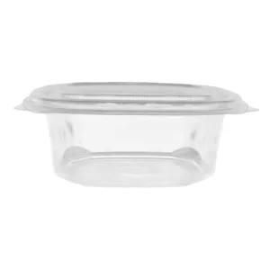 CLEAR TUBS WITH CLAM LIDS 500ml