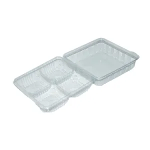 BAKERY CONTAINER FOLDOVER LID 4 UP CUP