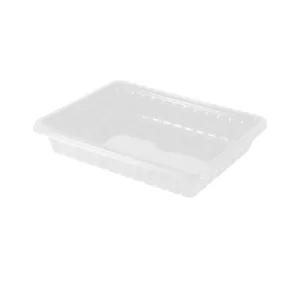 PLASTIC CLEAR RECTANGULAR CONTAINER 38F 196x147x38mm (1x300)