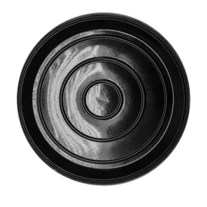 PLASTIC CATERING TRAY BLACK 435mm DIAMETER P451