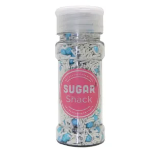 NONPAREILS  #4 MIXED SPRINKLES 100g SILVER/BLUE PEARLS