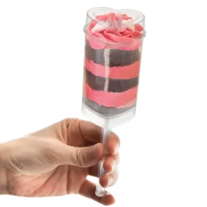 PACK (10) PUSH POPS HEART 8x5cm