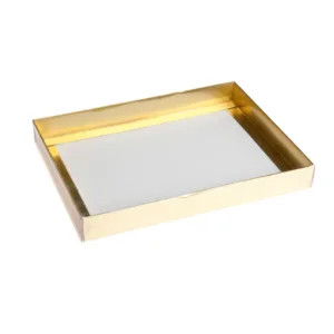 PVC BOX GOLD BASE 250g CHOCOLATE 255x195x30mm