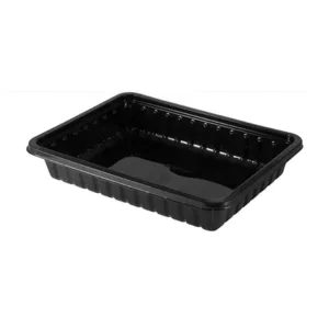 KOEKSISTER PET TRAY BLACK 195x145x35mm (T361)