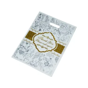 BOUTIQUE BAG WHITE "THANK YOU" PRINT 36x50