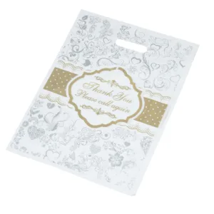 BOUTIQUE BAG FROSTED "THANK YOU" PRINT 43x50