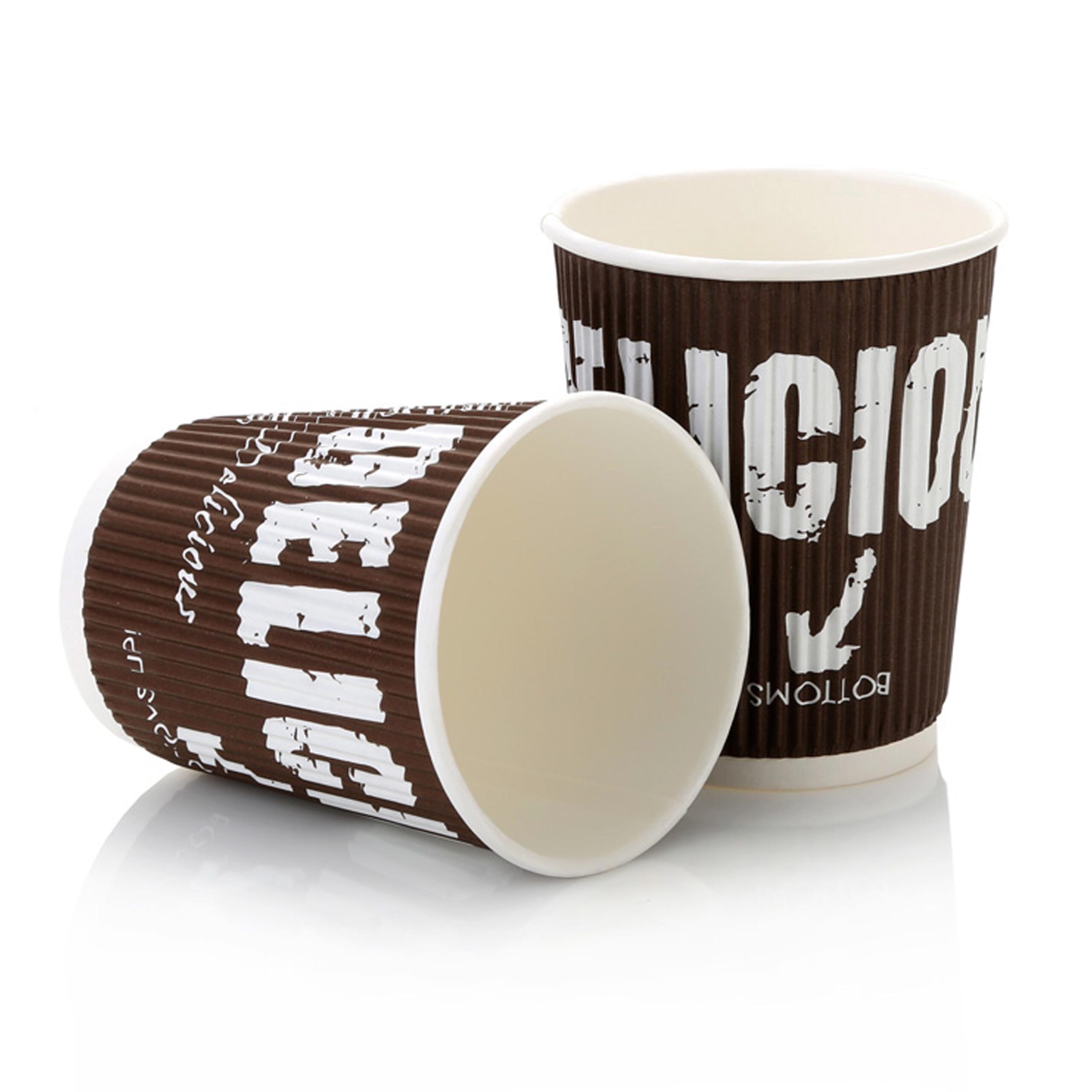 VERTICAL RIPPLE DELICIOUS CUP 250ml (1x25)