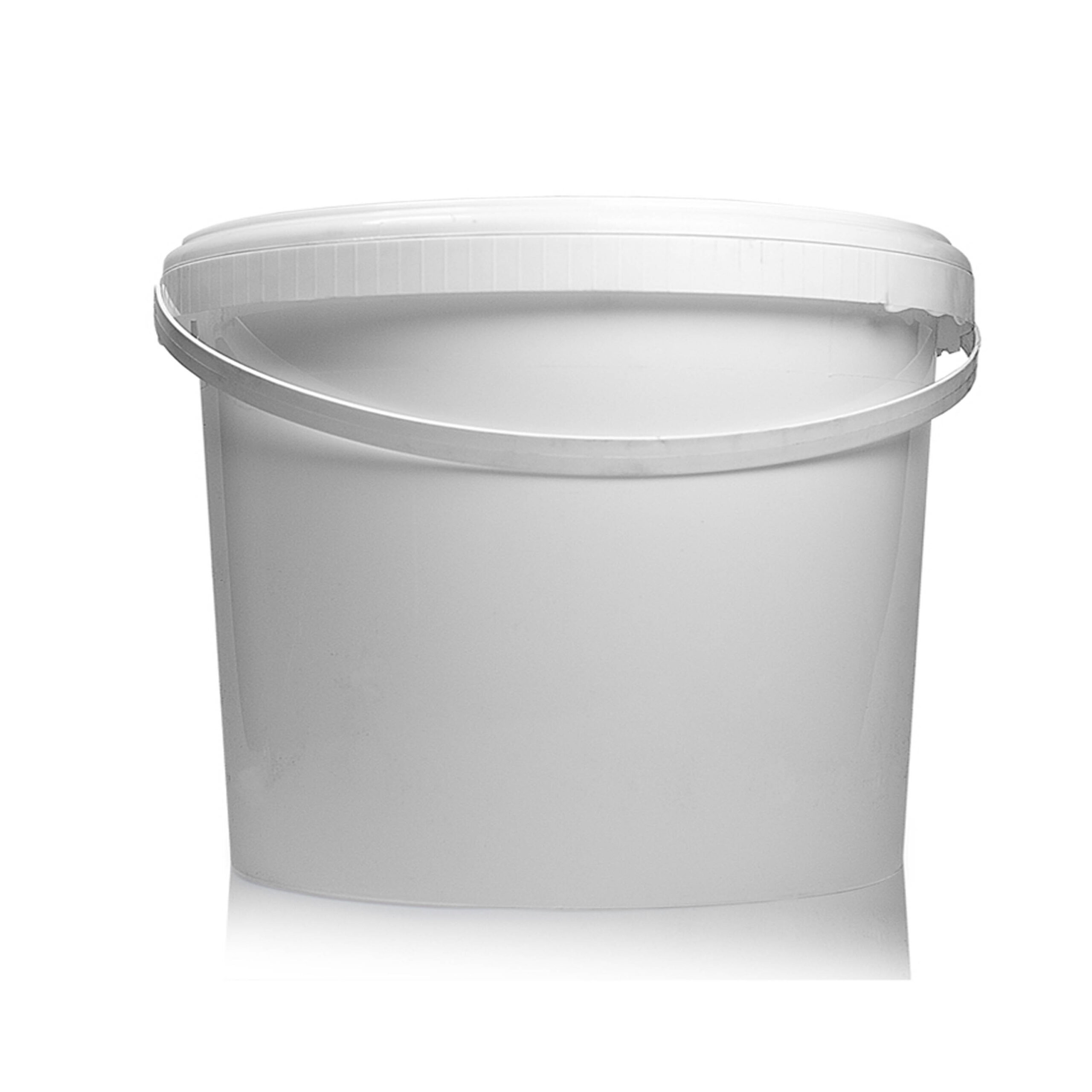 PLASTIC BUCKET
WITH LID WHITE
5Lt (1x5)