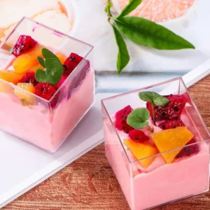 ACRYLIC DESSERT SQUARE CUP 55x55mm 130ml (1x20)