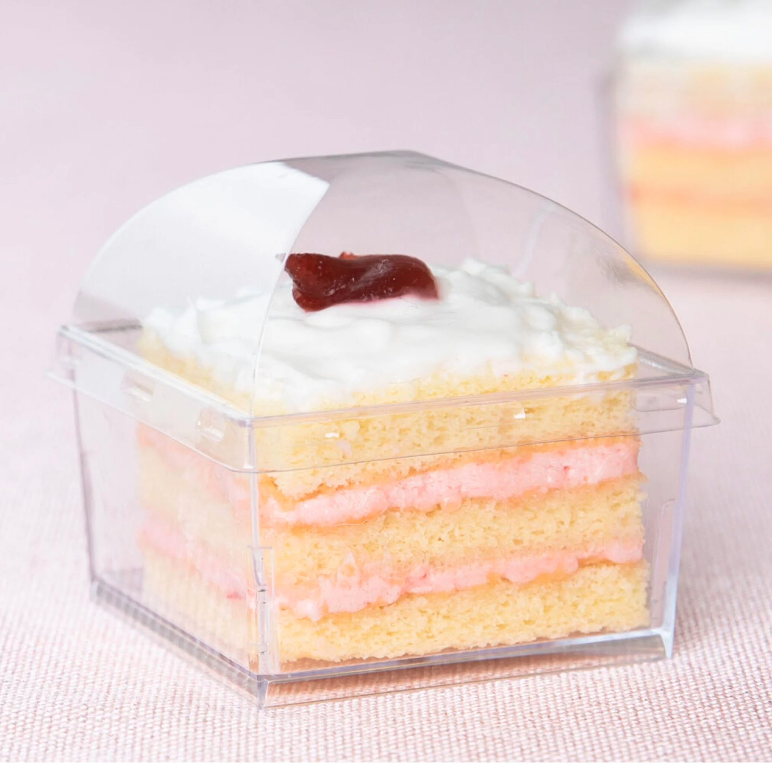 ACRYLIC DESSERT
CONTAINER
SQUARE DOME LID
120ml  (1x10)