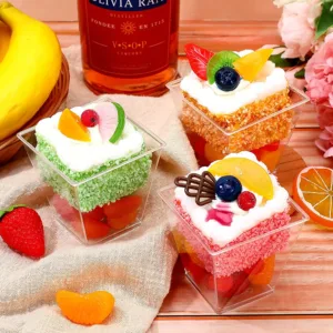 H-SELECT ACRYLIC DESSERT CUP & DOME LID 180ml (1x10)