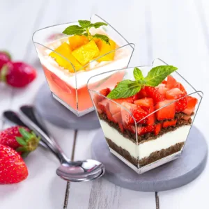 H-SELECT ACRYLIC DESSERT CUP WAVY TOP 5.5x5.5cm (1x25)