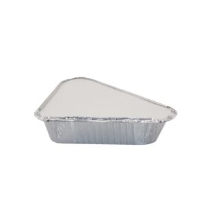 ALUMINIUM TRAY TRI. W/ POLYBOARD LID 400ml 211x133mm (1x25)
