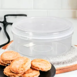 BISCUIT BARREL WITH CLEAR LID MIDI