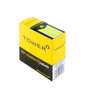 TOWER SELF ADHESIVE ROUND LABELS 10mm (700 LABELS)