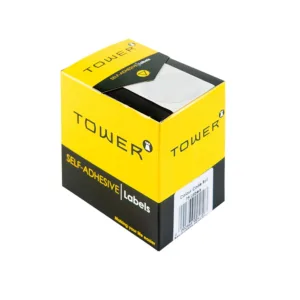 TOWER  SELF ADHESIVE ROUND WHITE LABELS 32mm (210 LABELS)