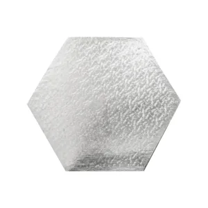 THICK HEXAGON CAKE BOARD FANCY DESIGN 12" (TBD)