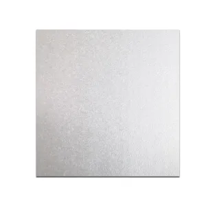 CAKE BOARD THICK SQUARE SILVER 12" (TBD)