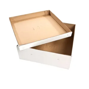 CORRUGATED CAKE BOX 16" BASE & LID