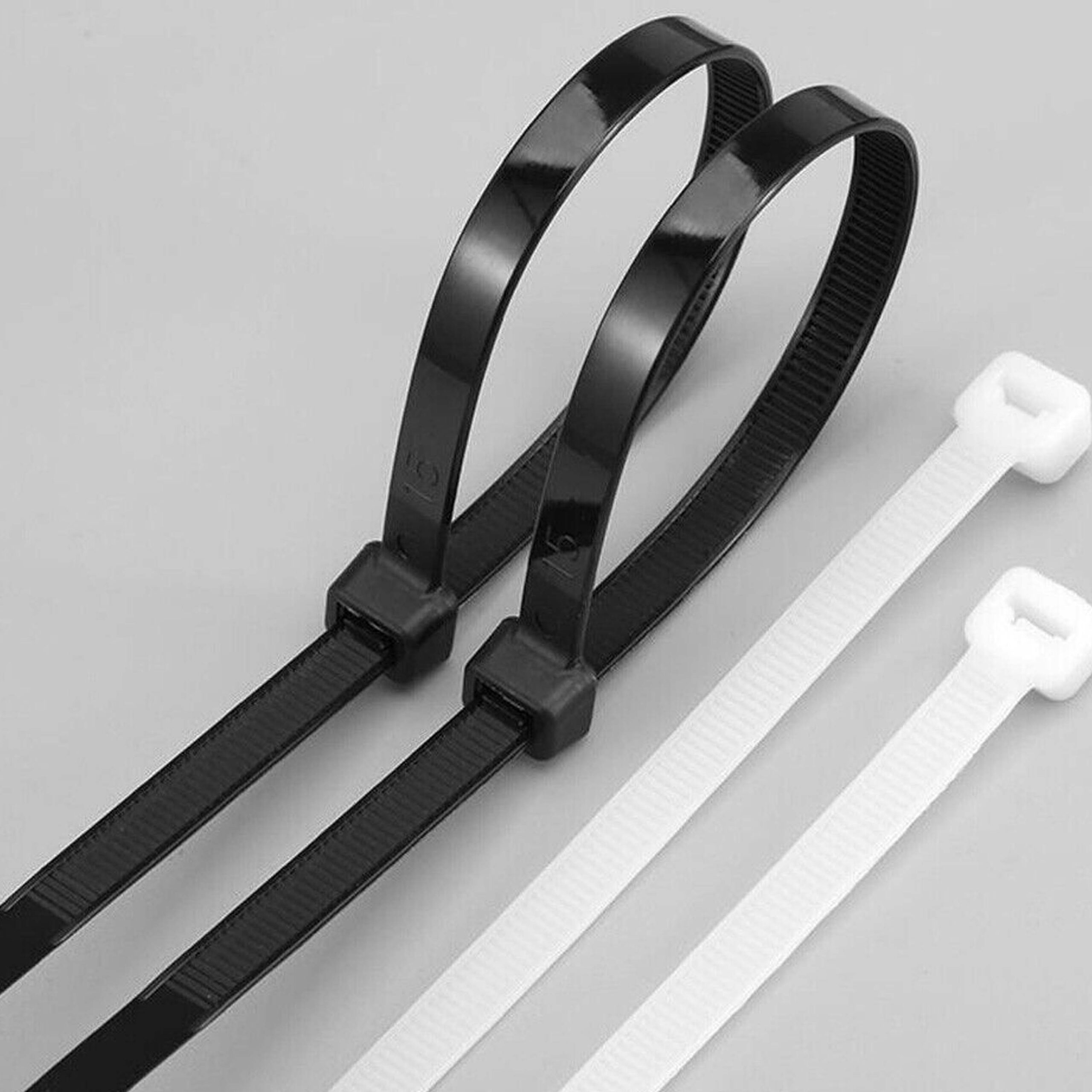 CABLE TIES
BLACK/WHITE
300mm x 3.6mm
(1x100)