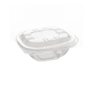 CLEAR TUB WITH CLAMSHELL LID SQUARE 850ml