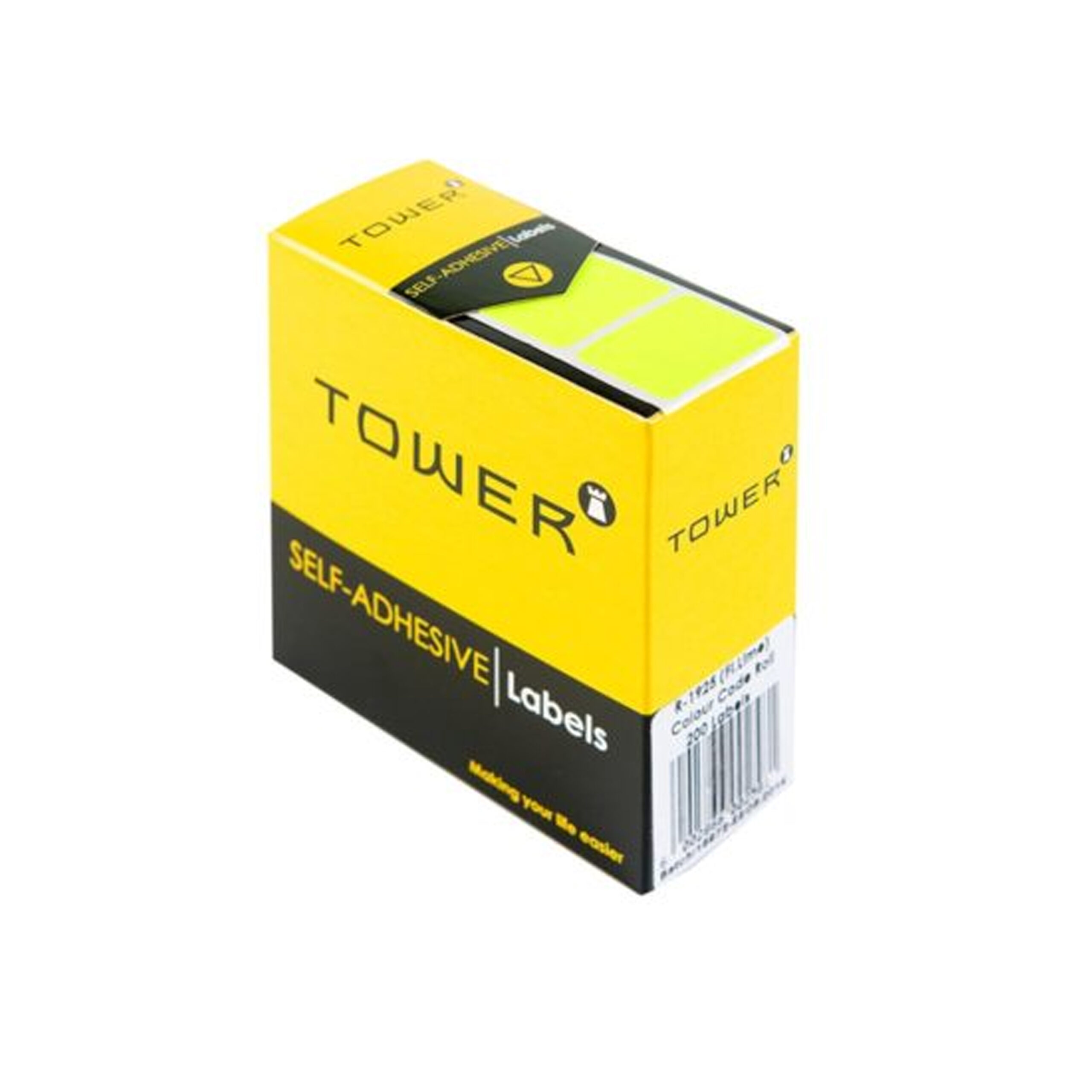 TOWER  SELF
ADHESIVE FLU.
LIME LABELS 
19x25mm (200
LABELS)