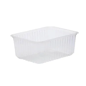 PLASTIC CLEAR RECTANGULAR CONTAINER 70F 196x147x67mm