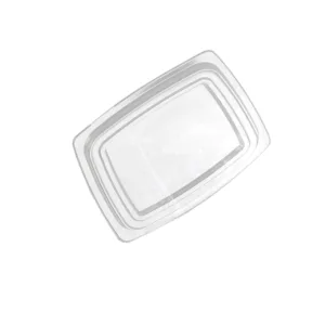 PLASTIC CLEAR RECT LID FOR 1L/1.5L 187x163x11mm