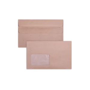 ENVELOPES MANILA C6 WINDOW SEAL EASY 114x162mm