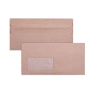 ENVELOPES MANILA DL SEAL EASY WINDOW 110x220mm
