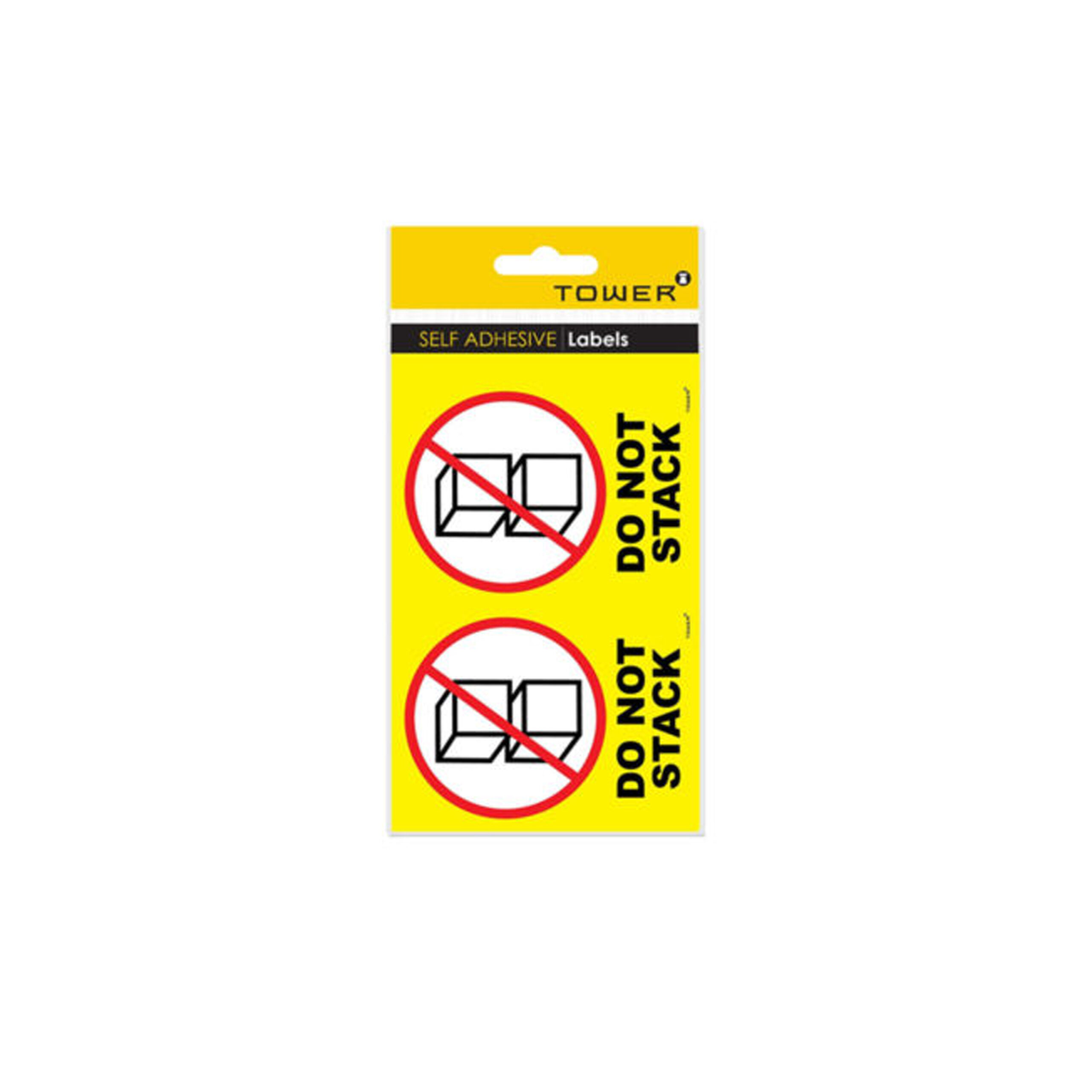 TOWER SELF
ADHESIVE "DO NOT
STACK" LABELS
81x110mm(30
LABELS