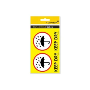 TOWER SELF ADHESIVE "KEEP DRY" LABELS 81x110mm (1x30) (TBD)