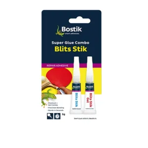 BOSTIK SUPER GLUE BLITS STIK 2x2g