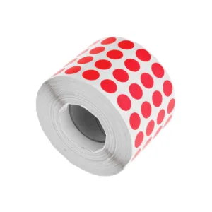 DAYGLO LABEL ROUND 13mm RED (1 x 5000)