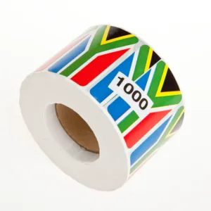 ROLL (1000) PRINTED S.A FLAG 55x29mm