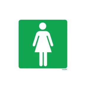 TOWER  "LADIES TOILET" SIGNAGE  150x150mm