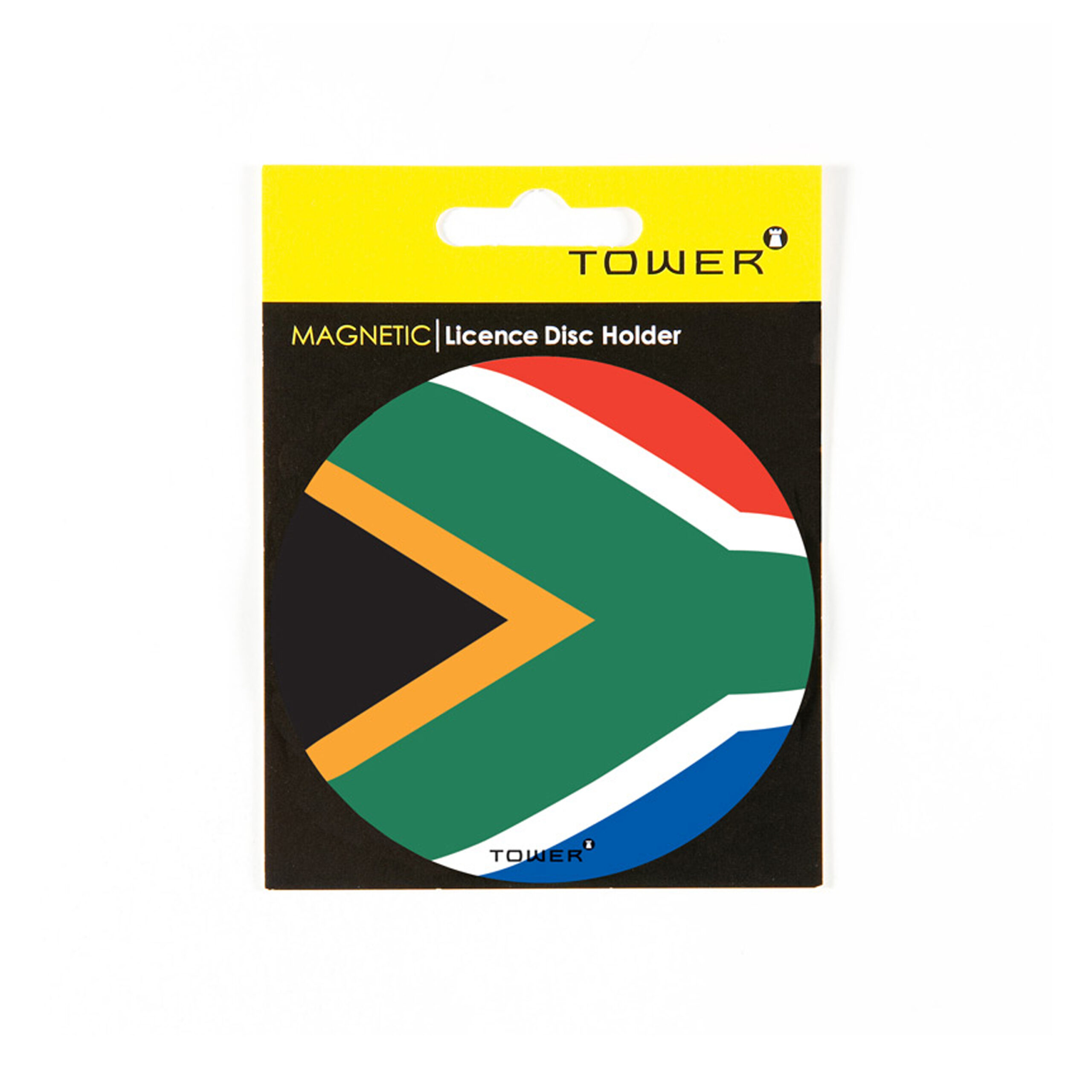 TOWER  MAGNETIC
LICENCE DISC
HOLDER  "SA
FLAG"